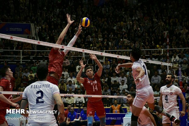 Iran vs Russia at VNL 2019