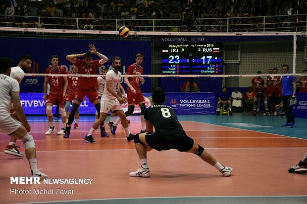 Iran vs Russia at VNL 2019