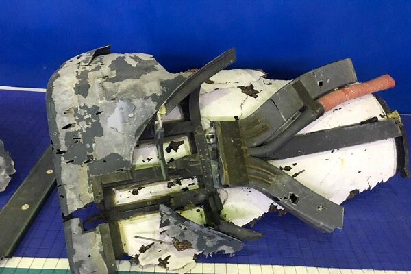 Iran reveals images of US downed spy drone debris