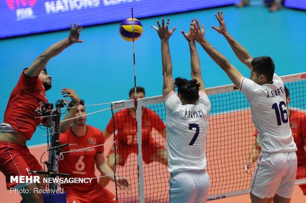 Iran vs Portugal at 2019 VNL Week 4