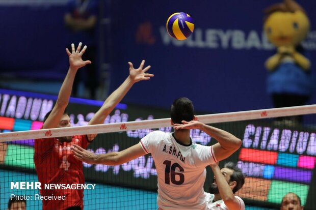 Iran vs Portugal at 2019 VNL Week 4