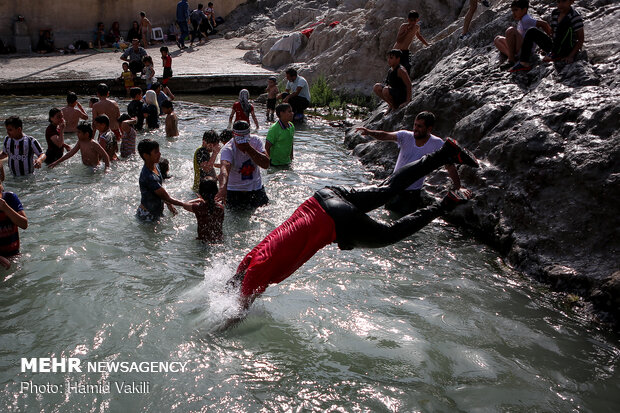 Swimming into Cheshmeh-Ali 