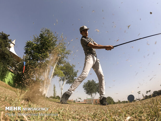 Iranian cadet national golf team training