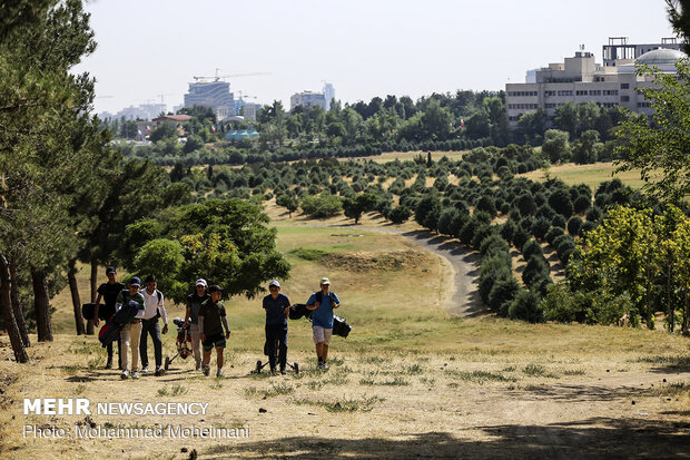 Iranian cadet national golf team training