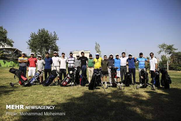 Iranian cadet national golf team training