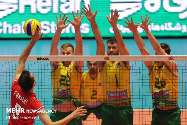 دیدار تیم های والیبال ایران و استرالیا