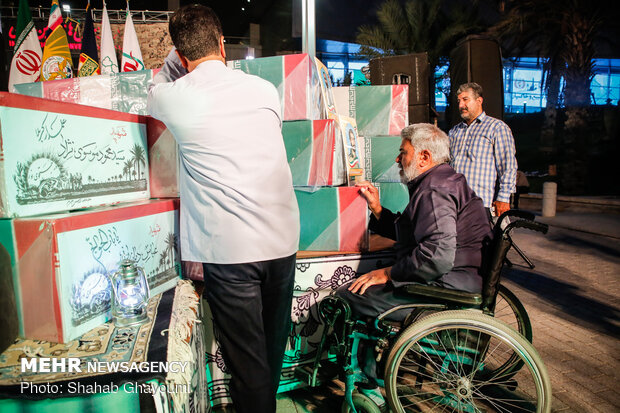 مراسم وداع با پیکر‌های مطهر150 شهید تازه‌تفحص‌شده دوران دفاع مقدس