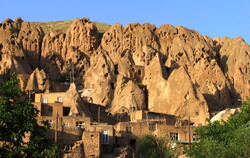 Kandovan village and breathtaking rocky landscape