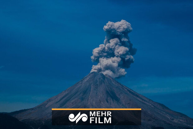 فیلمی از آتشفشان تازه فعال شده مکزیک
