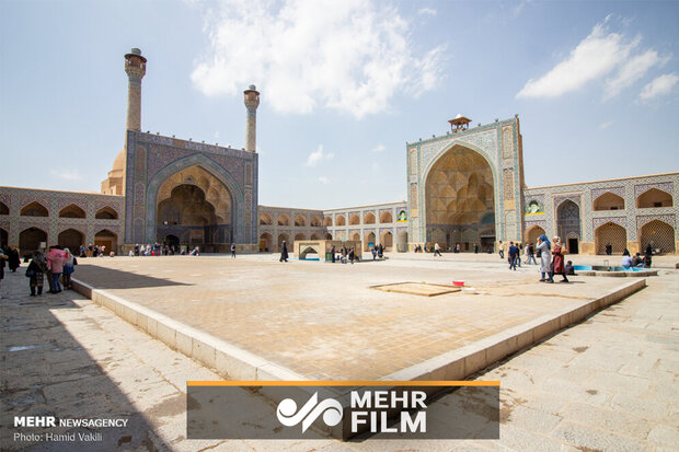 PHOTOCLIP: Jameh Mosque of Isfahan, oldest historical complex of Iran