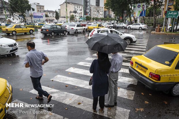 هطول الامطار الصيفية في شمال ايران