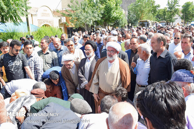 وداع شاهرودی‌ها با شهید امینیان