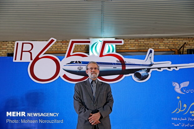تكريم شهداء الهجوم الأمريكي على طائرة المسافرين الإيرانية"655" 