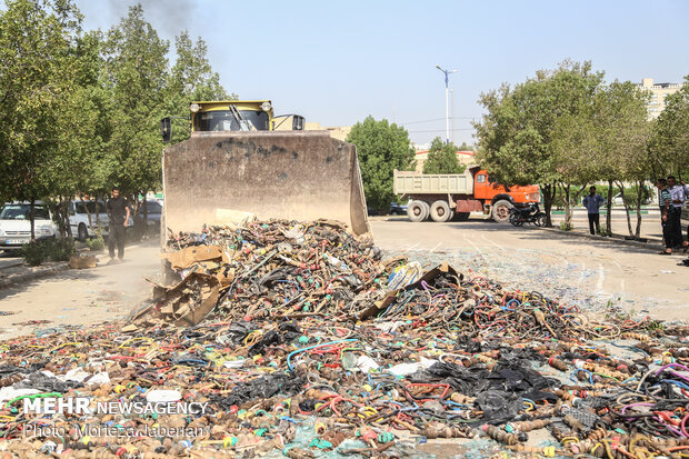 معدوم سازی ۶ هزار قلیان در اهواز