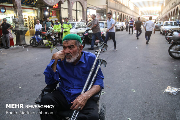 آیین استقبال از کاروان خدام حرم مطهر رضوی در اهواز