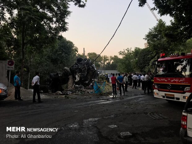 Cement truck crashes into Russian embassy wall in Tehran