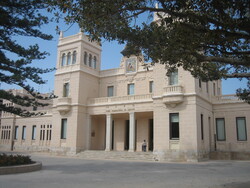 Façade of the Archeological Museum of Alicante in Spain