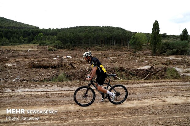 سیل در شمال اسپانیا‎