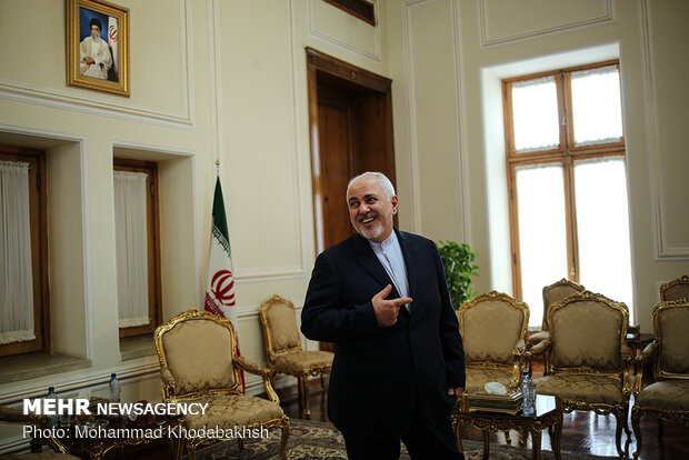 FM Zarif, Belarusian diplomat meeting in Tehran