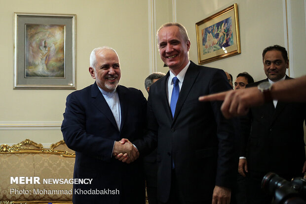 FM Zarif, Belarusian diplomat meeting in Tehran