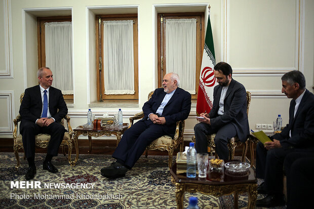 FM Zarif, Belarusian diplomat meeting in Tehran