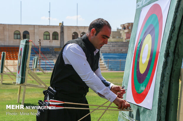 Traditional archery contest in Tabriz