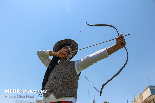 Traditional archery contest in Tabriz