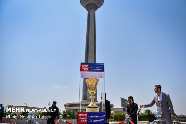 FIBA Basketball 2019 World Cup Trophy Tour arrives at Tehran