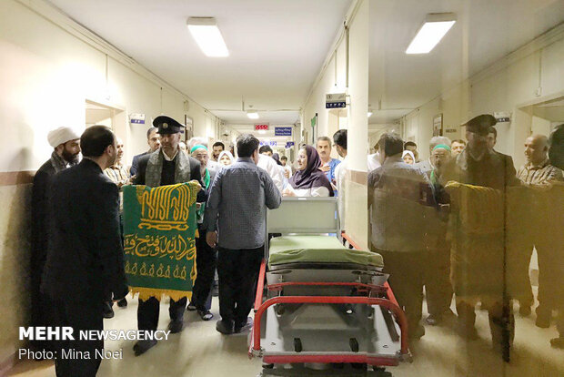 حضور کاروان زیر سایه خورشید در بیمارستان های تبریز