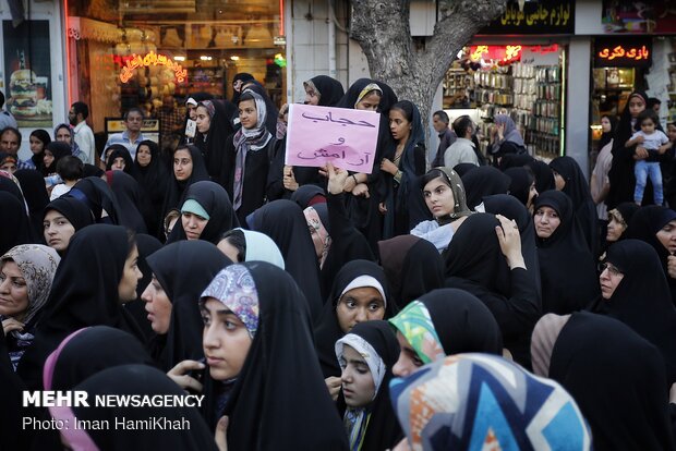 اجتماع بزرگ مردمی عفاف و حجاب در همدان