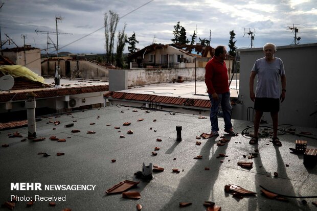 ده ها کشته و زخمی بر اثر طوفان یونان