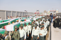 44 martyrs of sacred defense transferred to Iran via Shalamcheh border