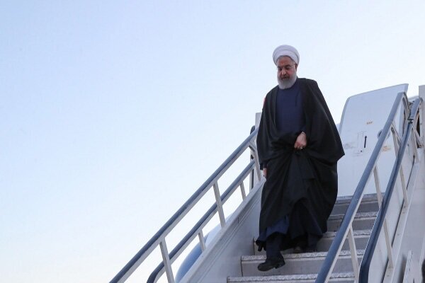 Pres. Rouhani lands in N Khorasan to inaugurate projects