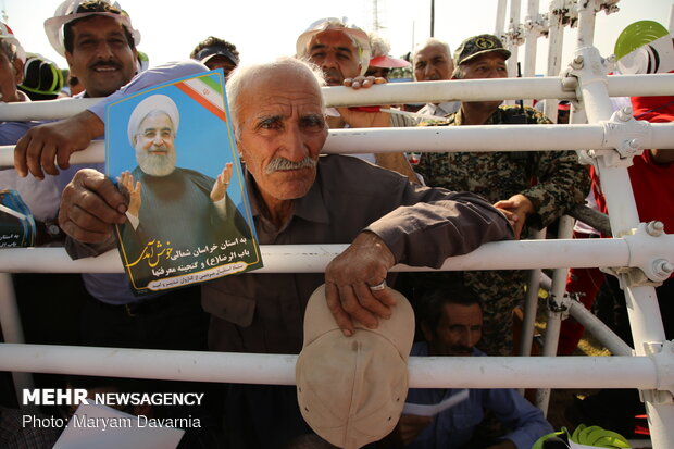 President Rouhani visits Bojnurd