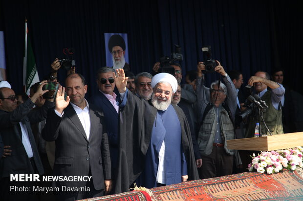 President Rouhani visits Bojnurd