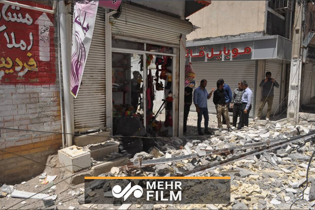 وضعیت مسجد سلیمان پس از زلزله ۵.۷ ریشتری