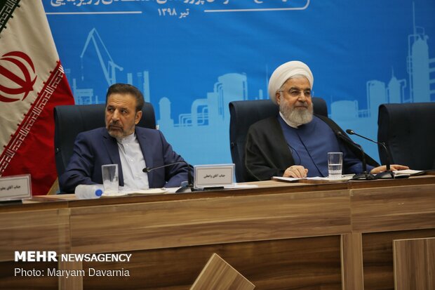 صدر حسن روحانی کی صحافیوں سے گفتگو