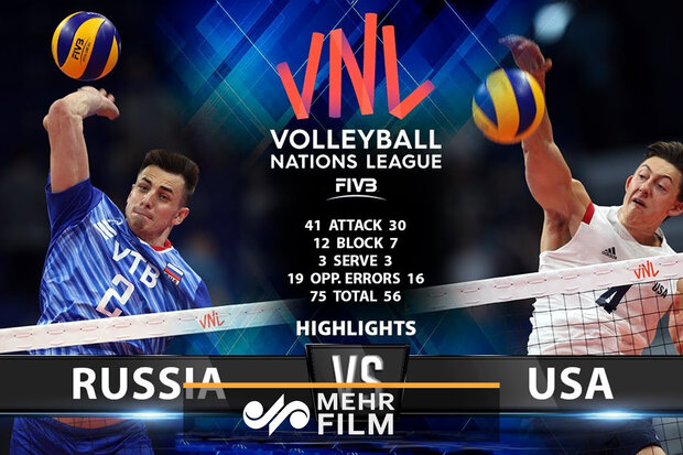 VIDEO: US vs Russia highlights at 2019 VNL final