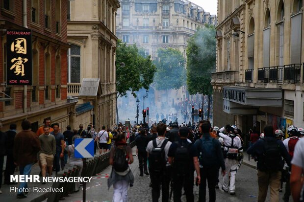 تظاهرات ضد دولتی در روز ملی فرانسه