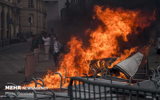 تظاهرات ضد دولتی در روز ملی فرانسه