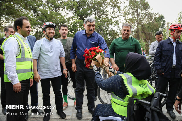 Para-cycling event in Tehran