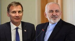Iranian Foreign Minister Mohammad Javad Zarif  and British Foreign Secretary Jeremy Hunt
