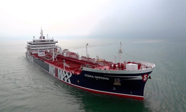 Stena Impero docks in Dubai after leaving Bandar Abbas