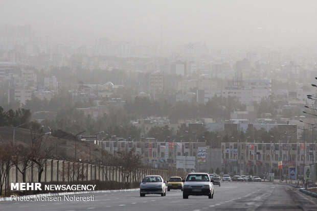 دید افقی در چهارمحال و بختیاری کاهش می یابد