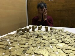 Ancient coins, antiquities seized in southwest Iran