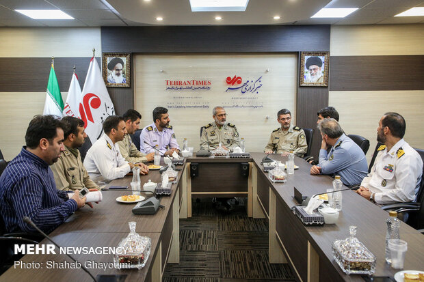 Army officials visit Mehr