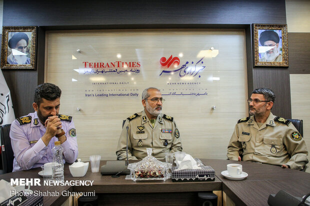 Army officials visit Mehr
