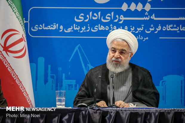 Rouhani attends session of Administrative Council of East Azerbaijan Province