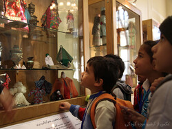 Children visit the Iranak Childhood Museum in Tehran in an undated photo.