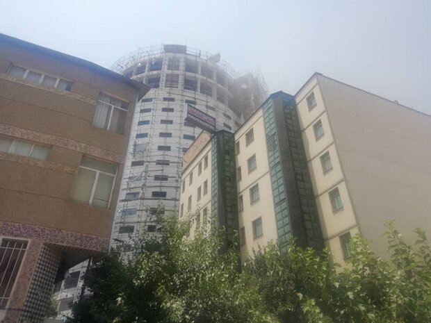 هتل آسمان شیراز دچار آتش سوزی شد